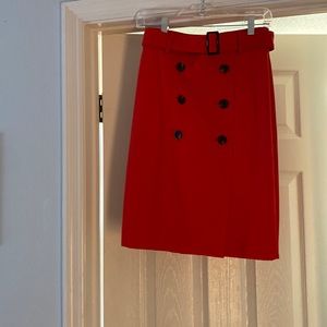 Ann Taylor red skirt, new with tags!